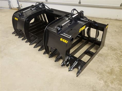 heavy duty skid steer grapple|skid steer with grapple attachment.